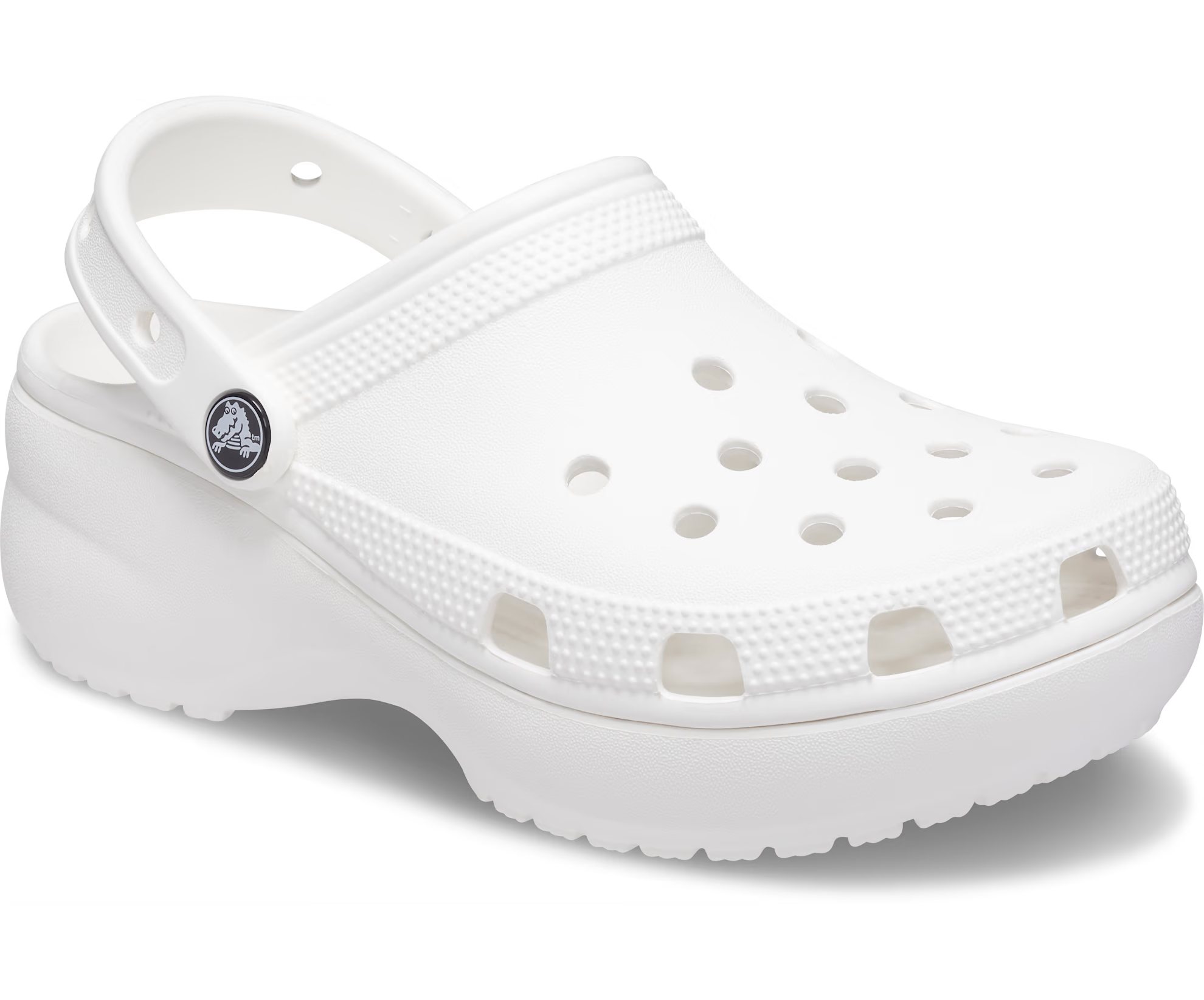 Crocs Womens Classic Platform Clog - White - Hores Stores