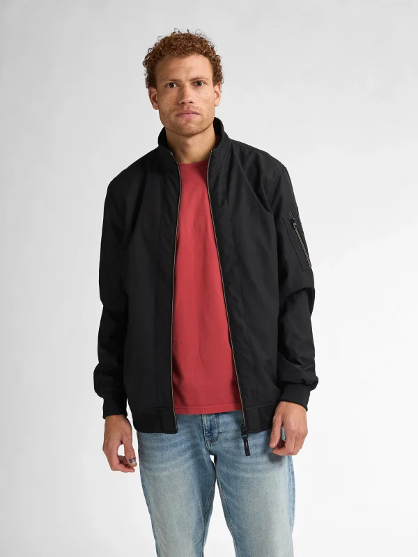 Petrol Men Bomber Jacket - Dark Black