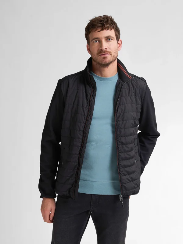 Petrol Mens Padded Jacket - Dark Black