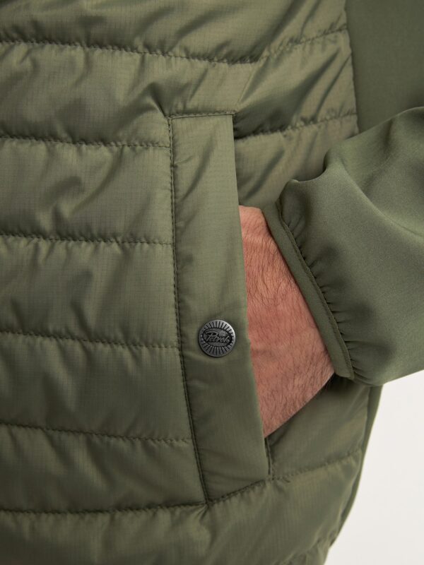 Petrol Mens Padded Jacket - Dusty Army - Image 3