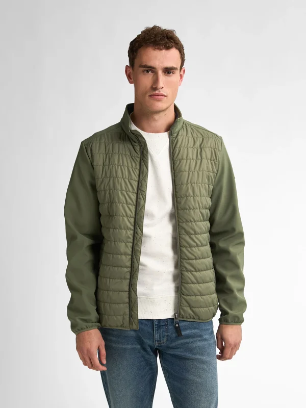 Petrol Mens Padded Jacket - Dusty Army