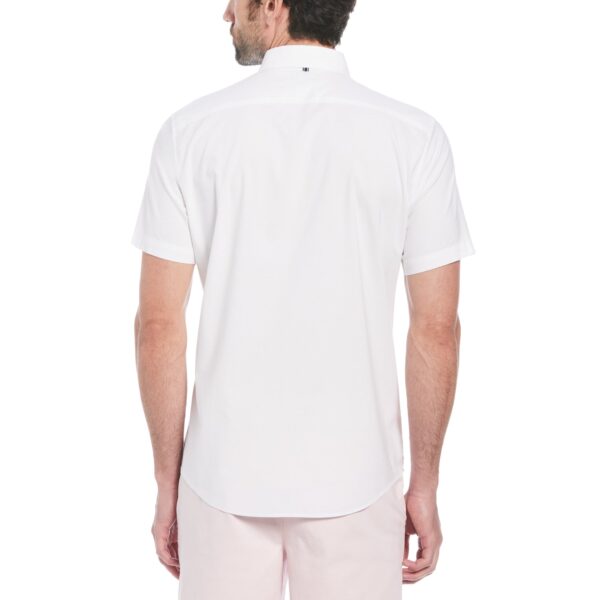 Original Penguin Ecovero Oxford Stretch Short Sleeve Shirt - Bright White - Image 2