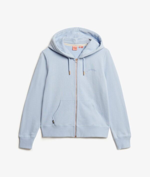 Superdry Essential Logo Zip Hoodie - Rich Blue - Image 2