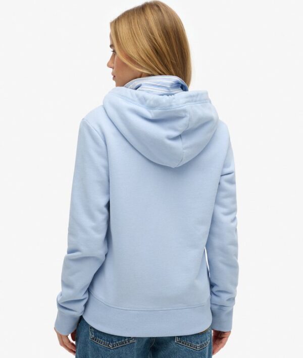 Superdry Essential Logo Zip Hoodie - Rich Blue - Image 4