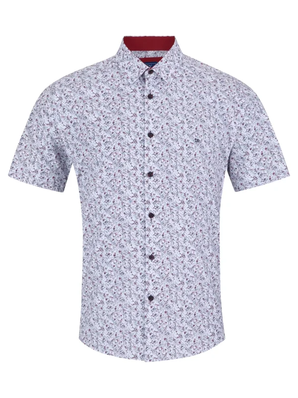 DG's Drifter Red Regular Short Sleeve Casual Shirt