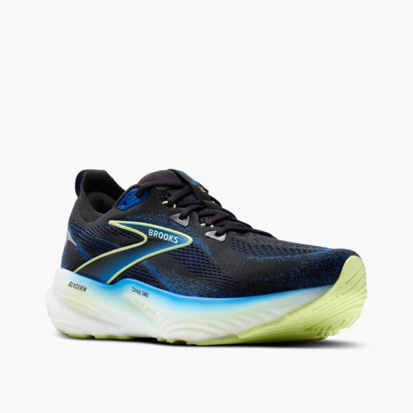 Brooks Glycerin 22 - Black/Cobalt/Neo Yellow - Image 3