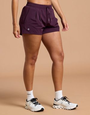 Gym+Coffee Contender 3" Shorts in Grape Noir
